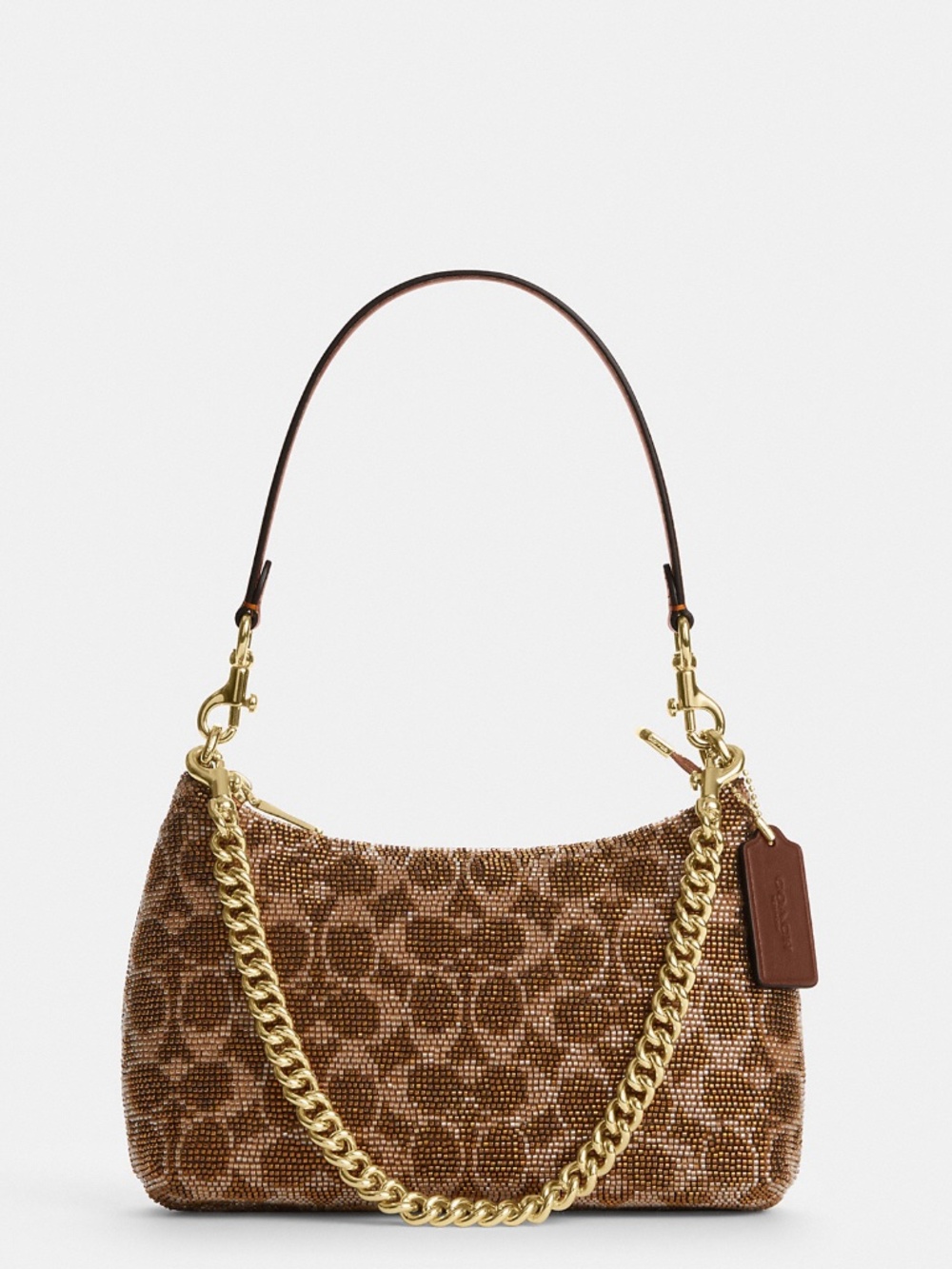Coach Outlet Teri Shoulder Bag In Signature Beaded Satin